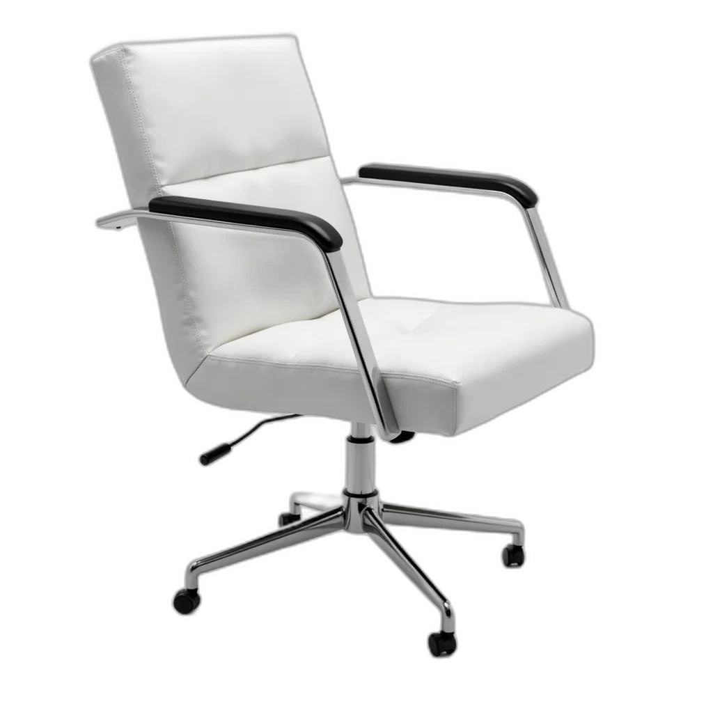 furniture, staff, 3d render, photorealistic, modern, white, adjustable, foldable transparent PNG cut-out