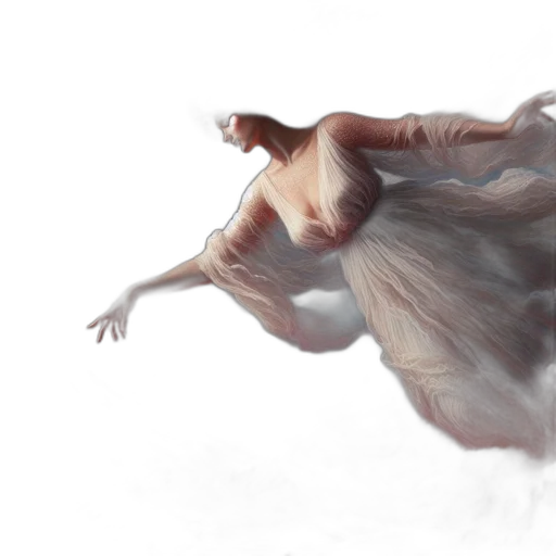 dress, creature, hair, dragon, concept art, photorealistic, fantasy art, 3d render transparent PNG cut-out