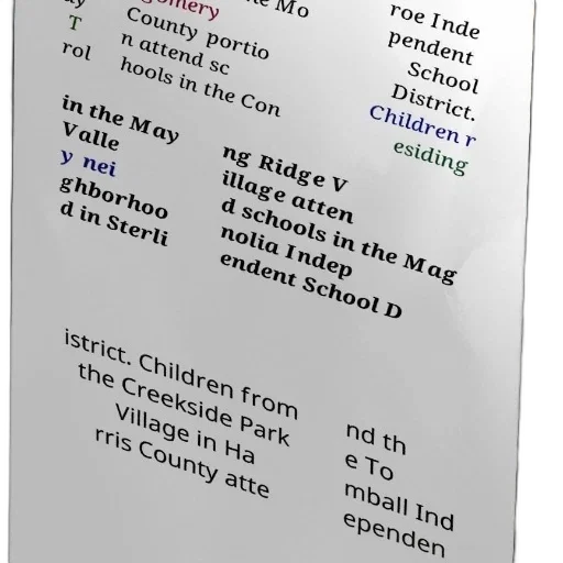 children, may, valley, neighborhood, attend, schools, conroe, independent transparent PNG cut-out