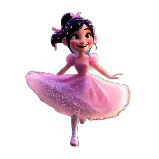 dress, crown, staff, 3d render, concept art, cartoon, photorealistic, animated transparent PNG cut-out