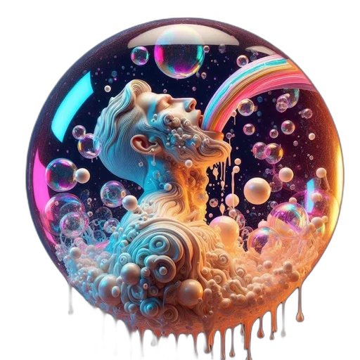 umbrella, dragon, bottle, jewelry, concept art, fantasy art, 3d render, photorealistic transparent PNG cut-out