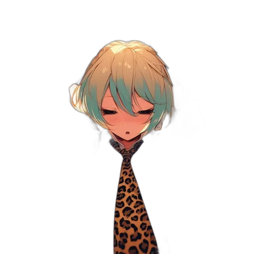 staff, creature, dress, hair, anime, pixel art, watercolor, concept art transparent PNG cut-out