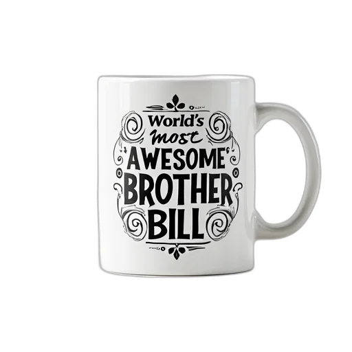 bottle, white, coffee, mug, black, design, reads, world transparent PNG cut-out