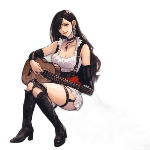 dress, staff, weapon, concept art, fantasy art, pixel art, anime, dark transparent PNG cut-out