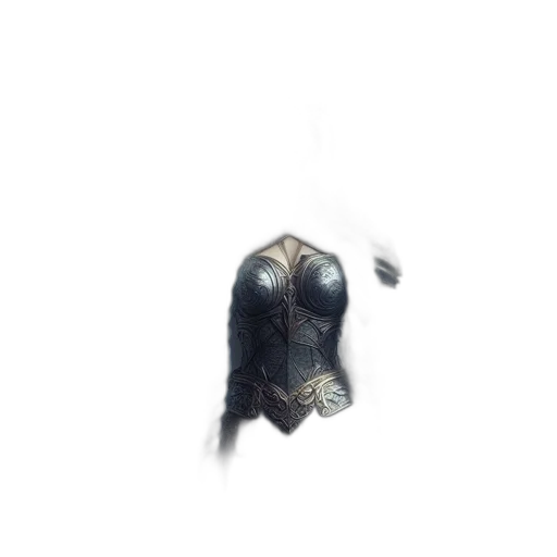 mask, robot, weapon, creature, concept art, fantasy art, watercolor, 3d render transparent PNG cut-out