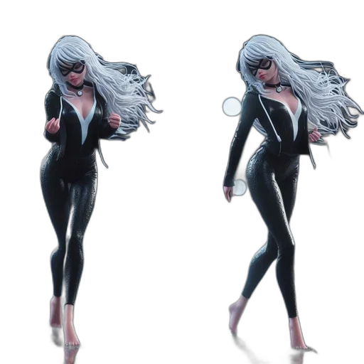 jacket, creature, hair, mask, concept art, 3d render, comic book art, cartoon transparent PNG cut-out