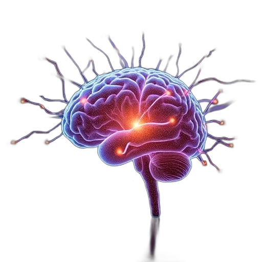 crown, box, neurons, shown, words, new, brain, cell transparent PNG cut-out