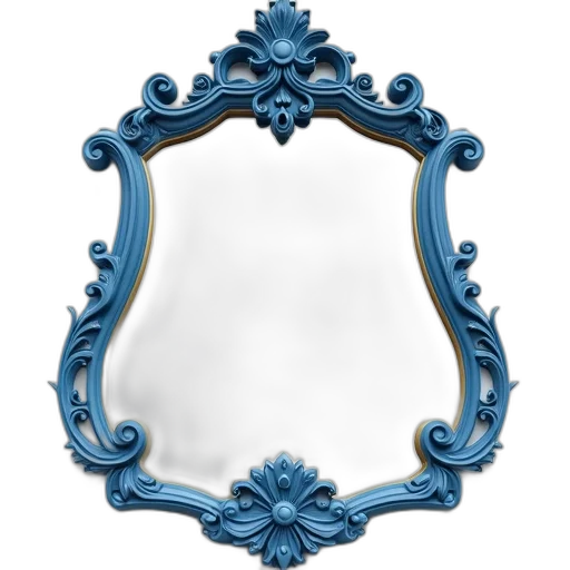 crown, face, jewelry, furniture, photorealistic, 3d render, concept art, blue transparent PNG cut-out