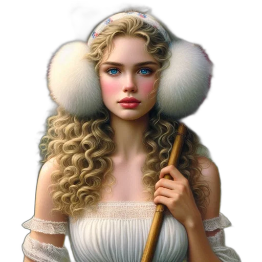 hat, jewelry, crown, hair, fantasy art, photorealistic, oil painting, concept art transparent PNG cut-out