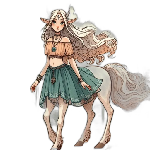 dress, dragon, staff, fantasy art, concept art, pixel art, anime, earth tones transparent PNG cut-out
