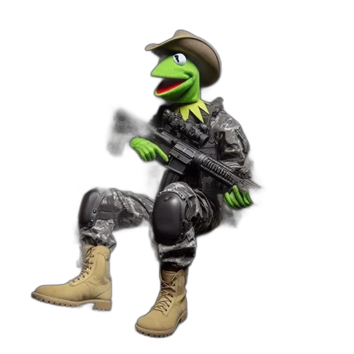 weapon, animal, jacket, hat, concept art, intense, militarized, version transparent PNG cut-out