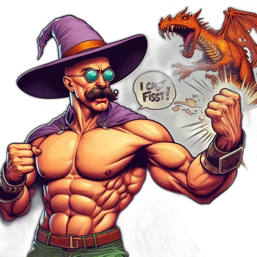 dragon, comic book art, fantasy art, concept art, pixel art, comic, scene, muscular transparent PNG cut-out