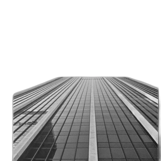 building, robot, face, staff, photorealistic, 3d render, concept art, city street transparent PNG cut-out