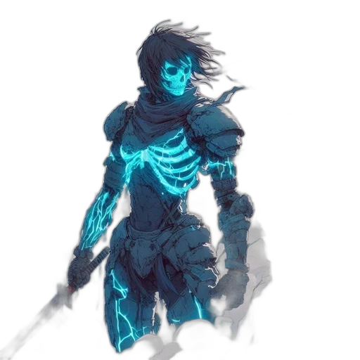 sword, robot, weapon, creature, concept art, fantasy art, cyberpunk, pixel art transparent PNG cut-out