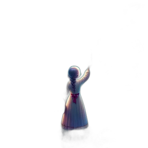 dress, bottle, staff, robot, concept art, 3d render, pixel art, fantasy art transparent PNG cut-out