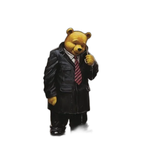 staff, animal, jacket, mask, concept art, 3d render, pixel art, yellow transparent PNG cut-out