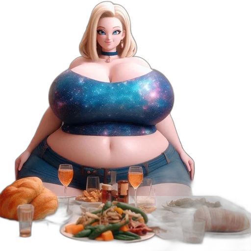 food, dress, robot, concept art, 3d render, outer space, animated, woman transparent PNG cut-out
