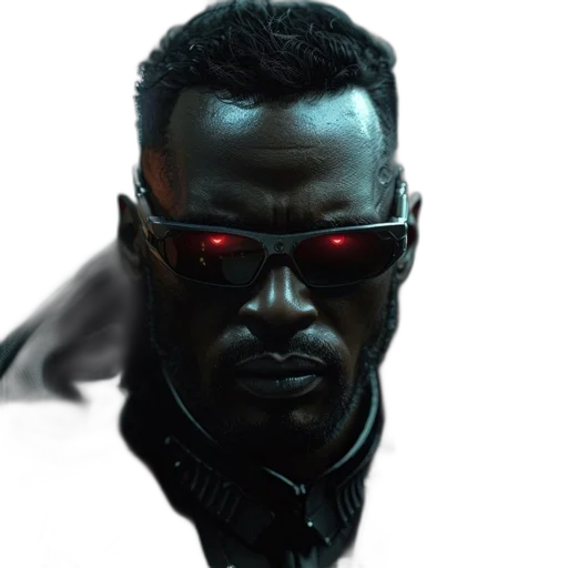 face, robot, jacket, cyberpunk, concept art, comic book art, photorealistic, man transparent PNG cut-out