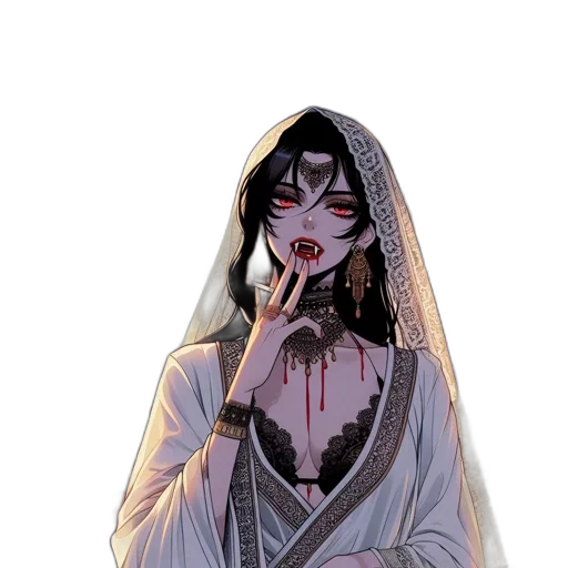 mask, dress, staff, jewelry, pixel art, concept art, fantasy art, comic book art transparent PNG cut-out