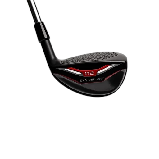 close-up, image, golf, club, black, head, silver, shaft transparent PNG cut-out
