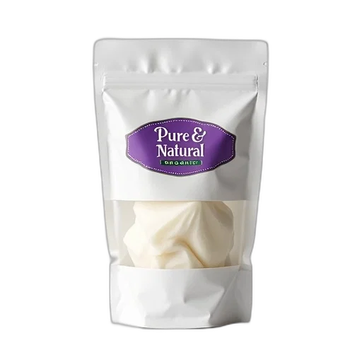 food, close-up, image, white, plastic, bag, label, has transparent PNG cut-out