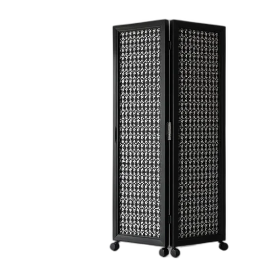 furniture, black, white, handcrafted, room, divider, screen transparent PNG cut-out