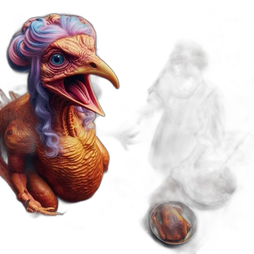 dragon, creature, animal, mask, concept art, photorealistic, fantasy art, 3d render transparent PNG cut-out