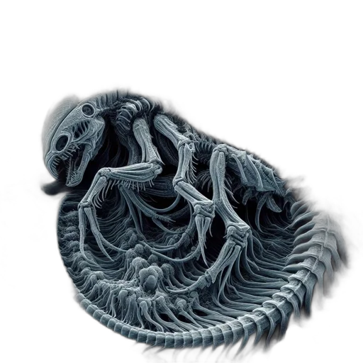 hair, creature, dragon, animal, 3d render, photorealistic, concept art, fantasy art transparent PNG cut-out