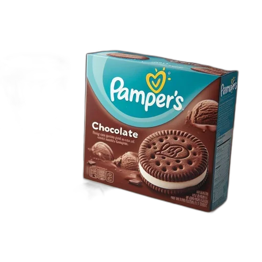 food, image, displays, pamper, chocolate-filled, cookies, presented, against transparent PNG cut-out