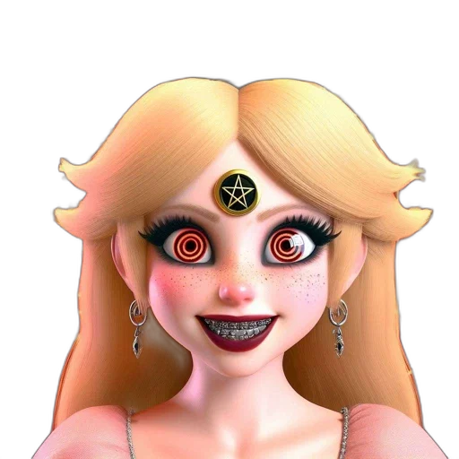 mask, face, creature, jewelry, 3d render, concept art, cartoon, fantasy art transparent PNG cut-out