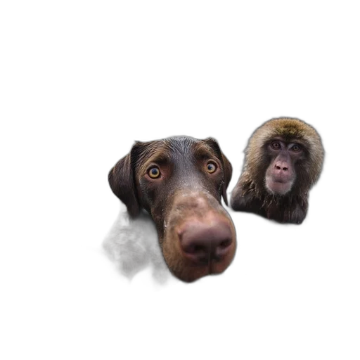 animal, face, creature, mask, photorealistic, 3d render, concept art, fog transparent PNG cut-out