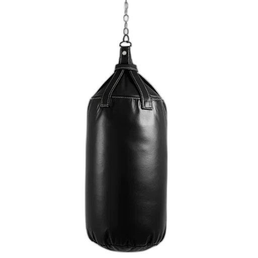 weapon, jacket, staff, bottle, black, leather, punching, bag transparent PNG cut-out