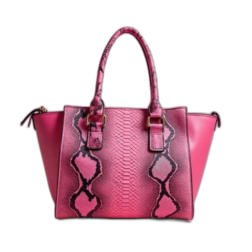 3d render, photorealistic, pink, bag transparent PNG cut-out