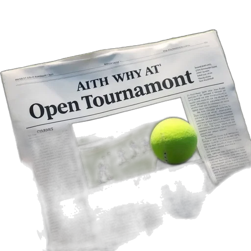 3d render, sports, newspaper, headline transparent PNG cut-out