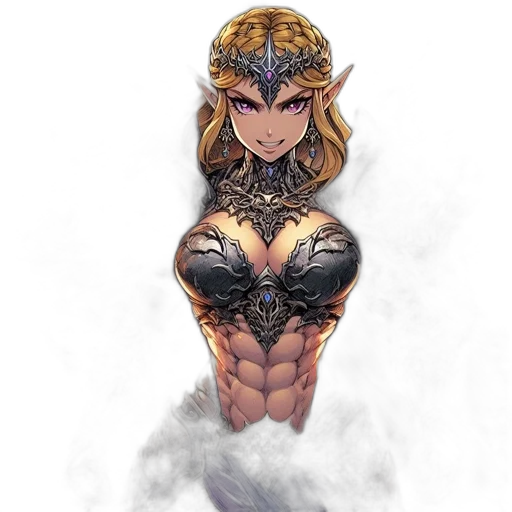 dress, dragon, jewelry, sword, fantasy art, concept art, pixel art, comic book art transparent PNG cut-out