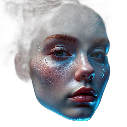face, robot, mask, crown transparent PNG cut-out