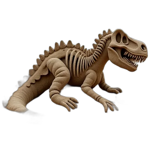 creature, dragon, animal, 3d render, concept art, detailed, sand, sculpture transparent PNG cut-out