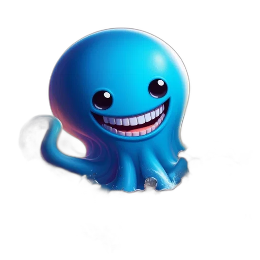 creature, animal, mask, robot, 3d render, concept art, photorealistic, blue transparent PNG cut-out