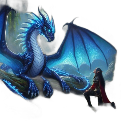 dragon, sword, staff, creature, fantasy art, concept art, pixel art, comic book art transparent PNG cut-out