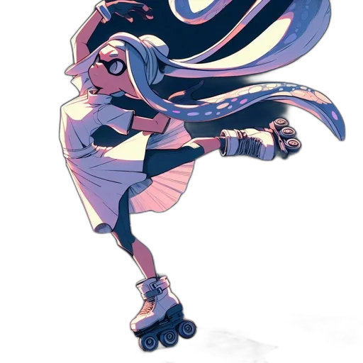 staff, weapon, robot, concept art, anime, watercolor, cartoon, pastel transparent PNG cut-out
