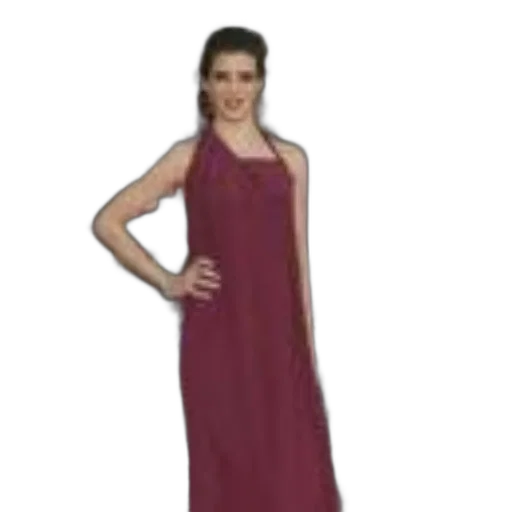 dress, photorealistic, 3d render, woman, red, stands, carpet, logos transparent PNG cut-out