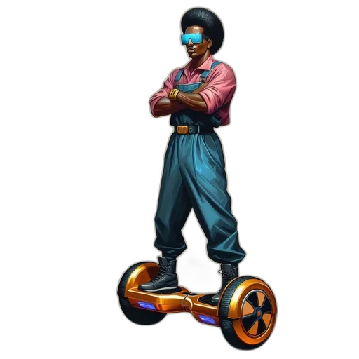 car, weapon, robot, concept art, 3d render, vaporwave, pixel art, figure transparent PNG cut-out