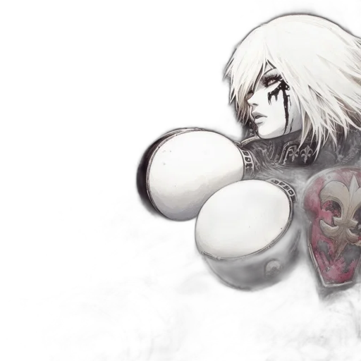 mask, concept art, fantasy art, comic book art, watercolor, monochrome, intensely, dramatic transparent PNG cut-out