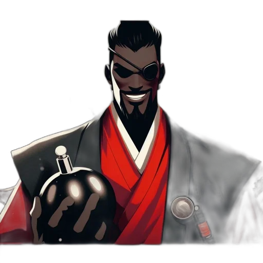 staff, jacket, weapon, sword, concept art, comic book art, cartoon, anime transparent PNG cut-out