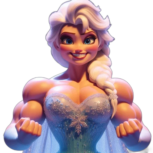 dress, crown, face, 3d render, concept art, fantasy art, cartoon, female transparent PNG cut-out