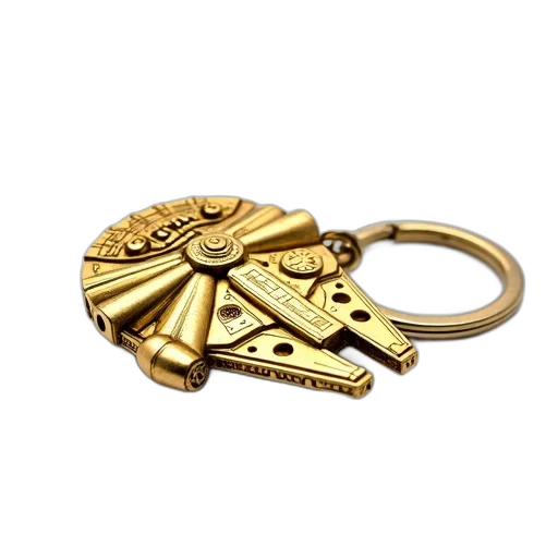 jewelry, weapon, staff, umbrella, 3d render, golden, star, wars transparent PNG cut-out