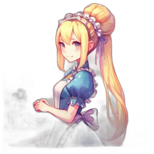 dress, staff, robot, dragon, anime, pixel art, fantasy art, concept art transparent PNG cut-out