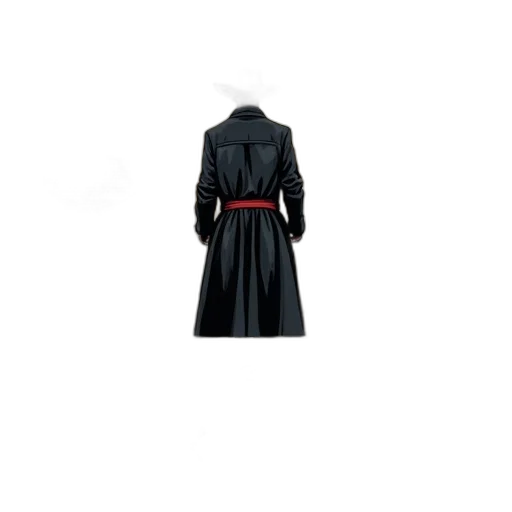dress, jacket, staff, dark, comic, book, page, featuring transparent PNG cut-out