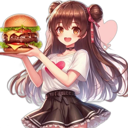 food, animal, creature, weapon, anime, pixel art, cartoon, vaporwave transparent PNG cut-out