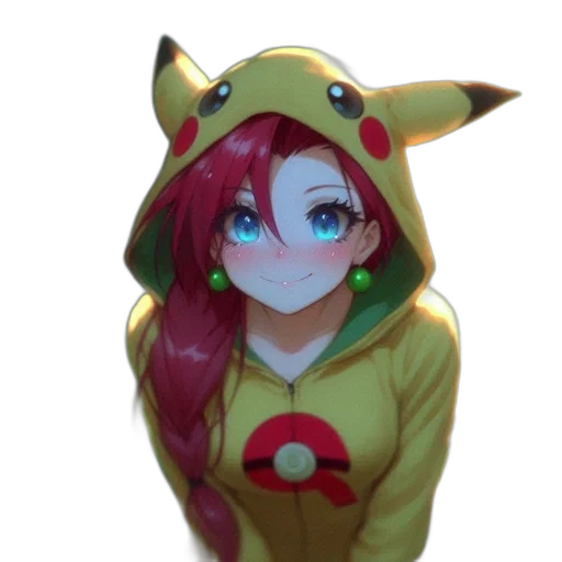 jacket, staff, dress, hat, anime, 3d render, pixel art, concept art transparent PNG cut-out